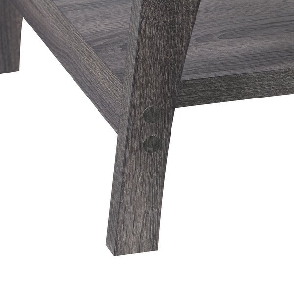 CorLiving Hollywood Side Table with Lower Shelf