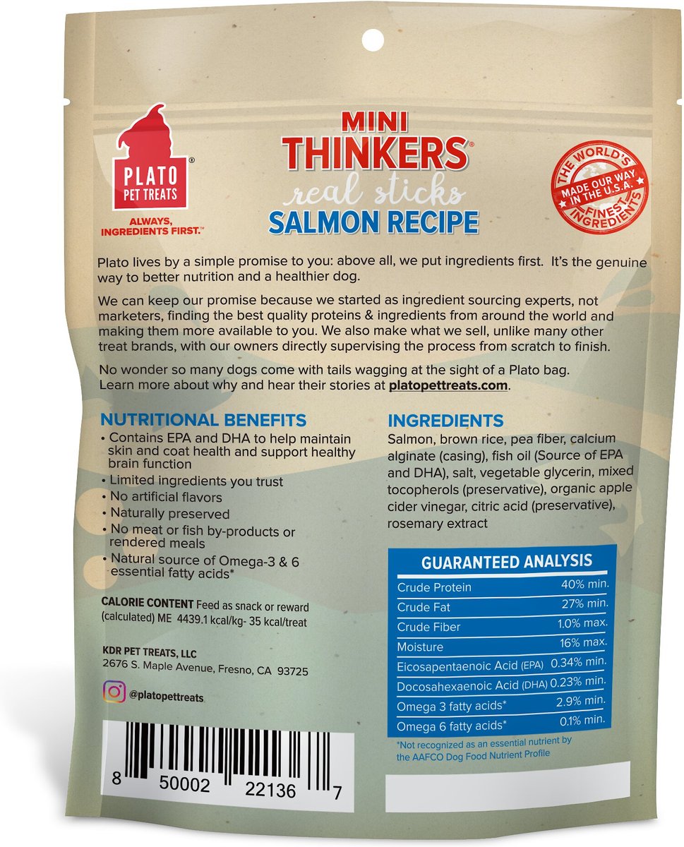 Plato Mini Thinkers Salmon Recipe Dog Treats