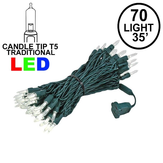 Novelty Lights 70 Light T5 Traditional Led Christmas Mini Light Set 35 Feet