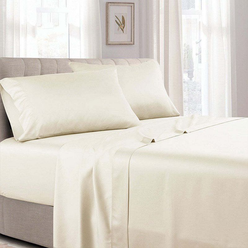 Low Profile (7-10 Inches) Soft Cotton Sateen Sheet Set