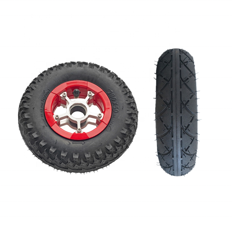 Suited for outdoor use scooters utility carts inflatable rubber tire aluminum spoke sand balloon wheel