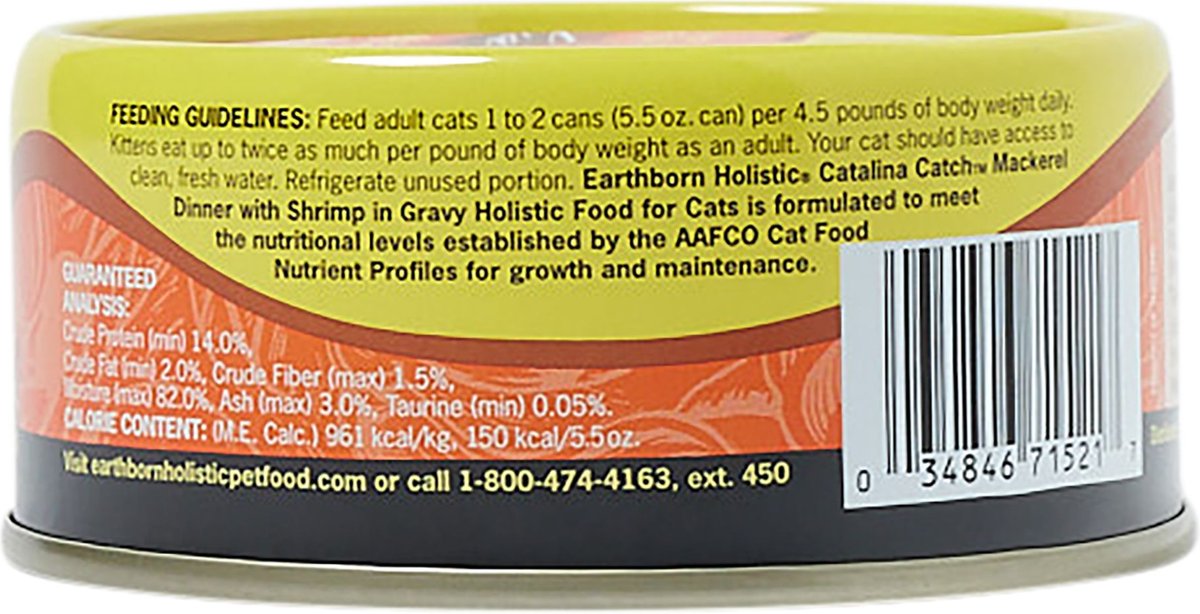 Earthborn Holistic Catalina Catch Grain-Free Natural Canned Cat and Kitten Food