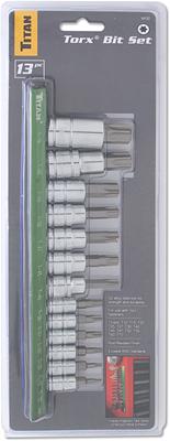 Titan Tools 16122 Titan 13-Piece Torx Bit Sets