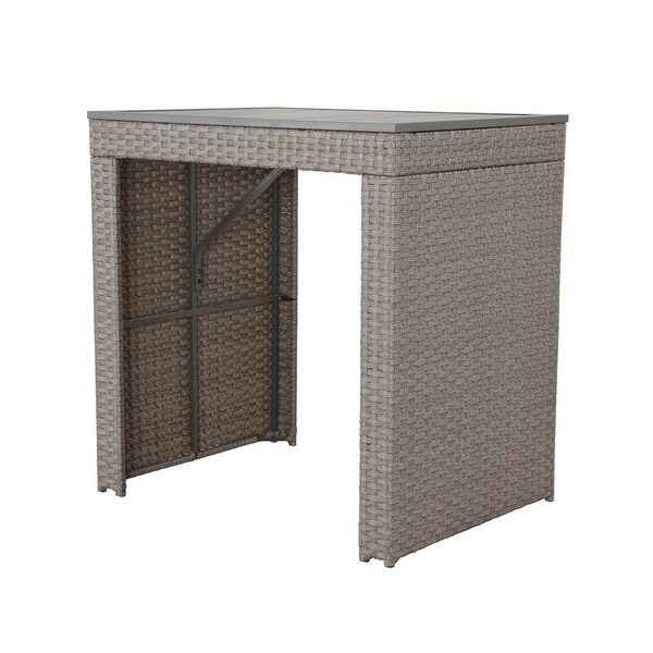 Patio Festival 5Piece Outdoor Patio Wicker/Rattan Bar Set