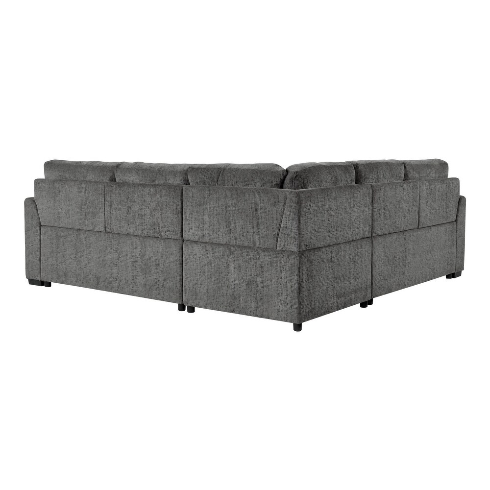 Orma Sectional Sofa with Pull Out Bed and Ottoman