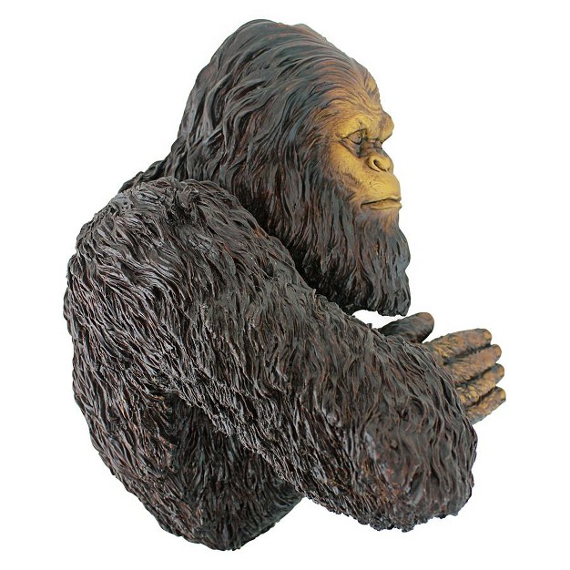 Design Toscano Bigfoot The Bashful Yeti Tree Sculpture Multicolored