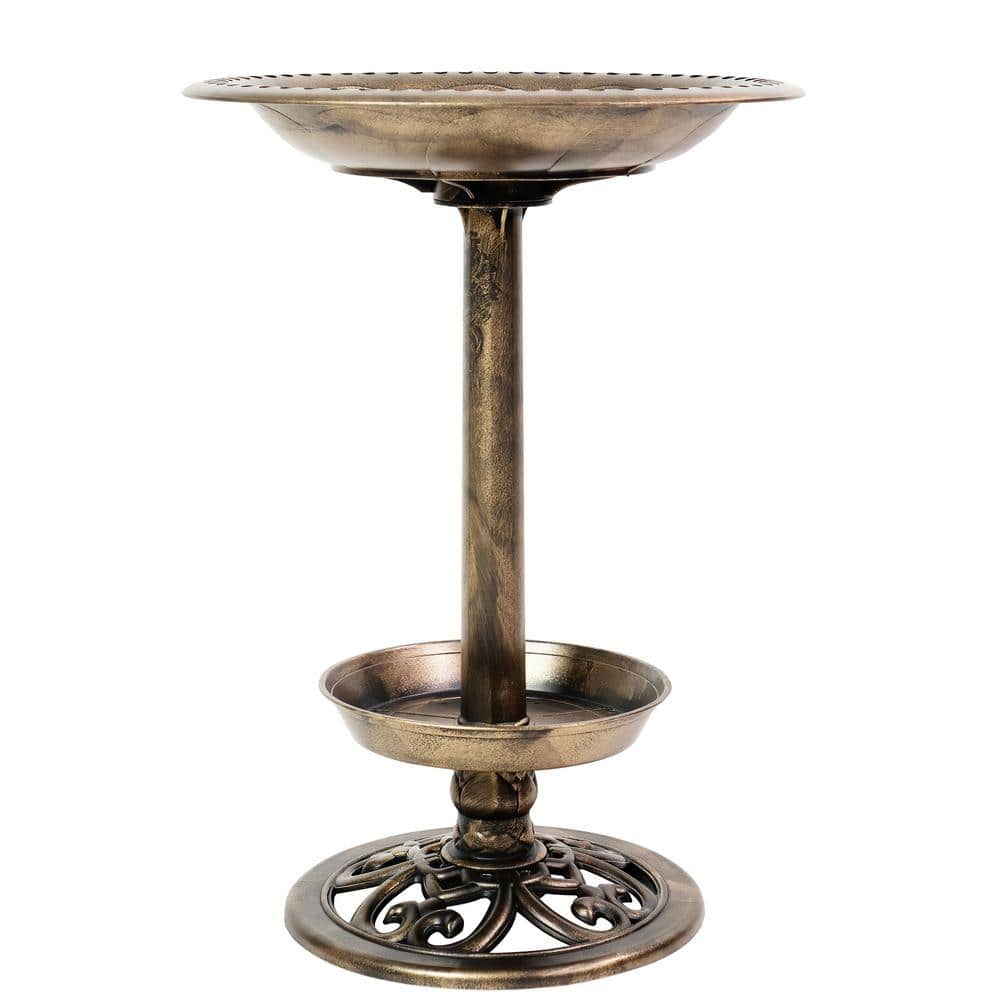 Patio Premier Brushed Bronze Birdbath with Planter 341004