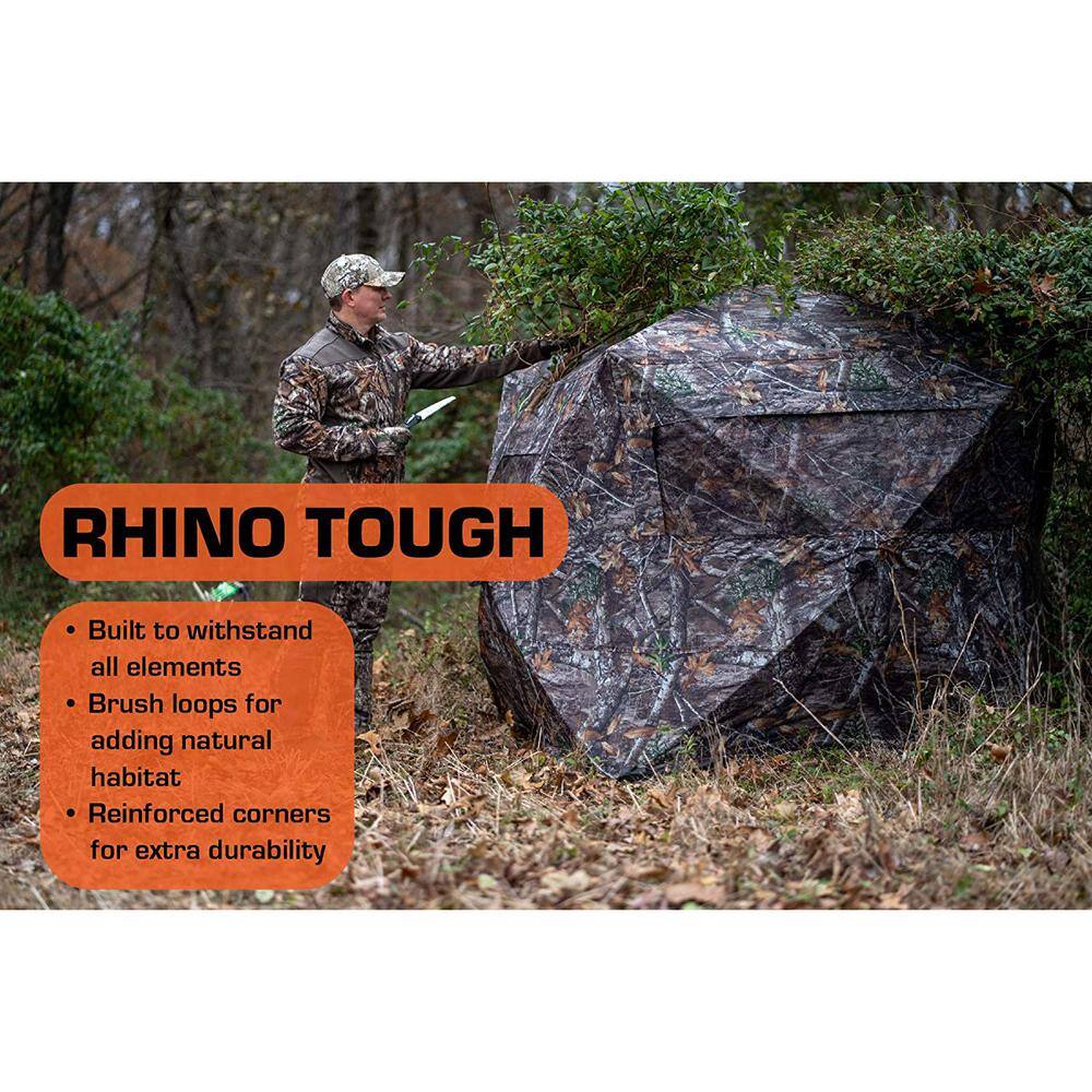 Edge 3-Person Game Hunting Ground Blind RealTree Camo R150-RTE