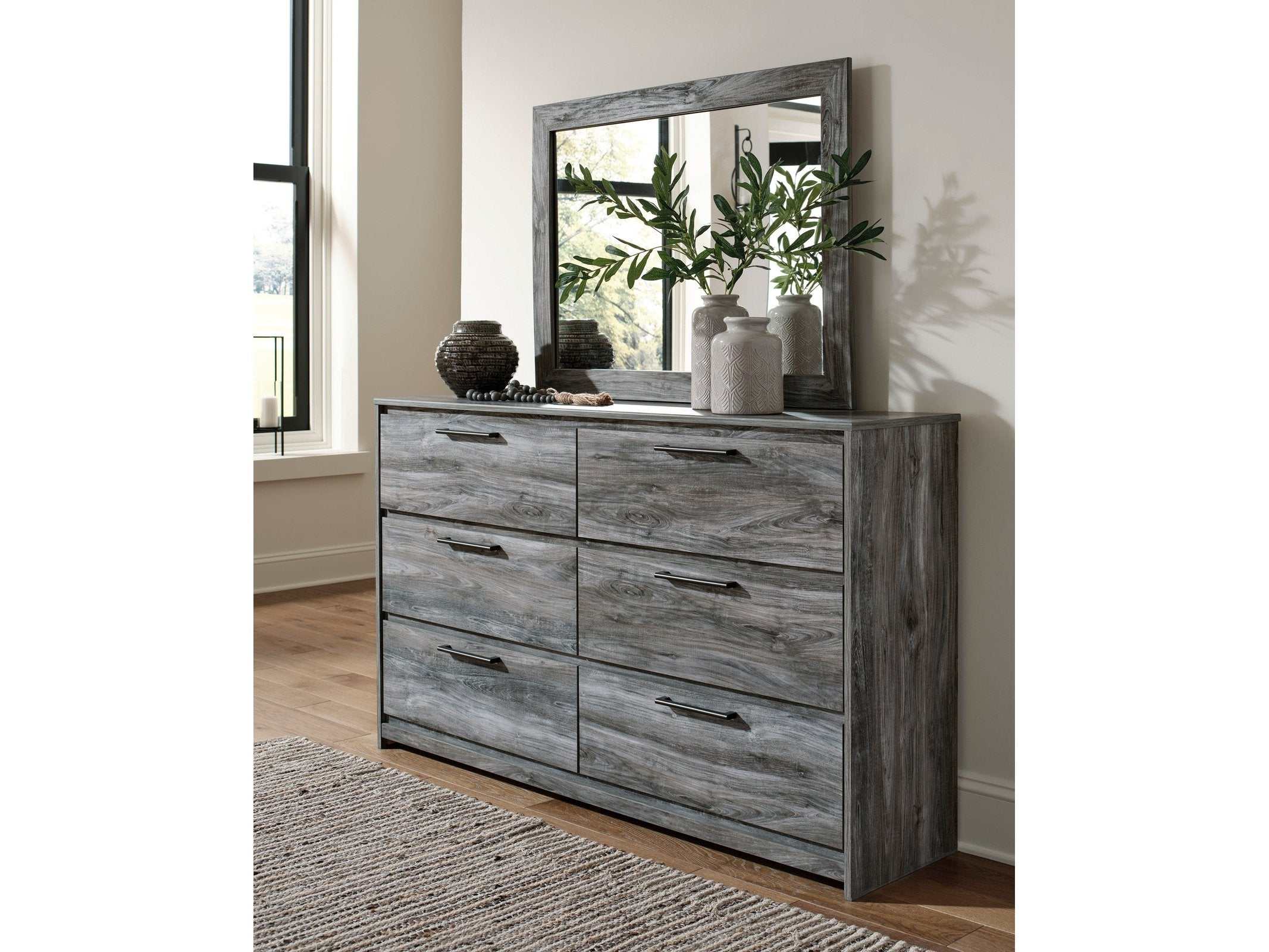 (Online Special Price) Baystorm Gray Dresser & Mirror