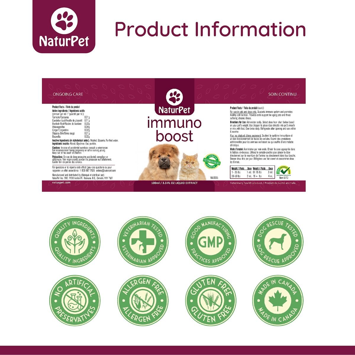 NaturPet Immuno Boost Pet Supplement