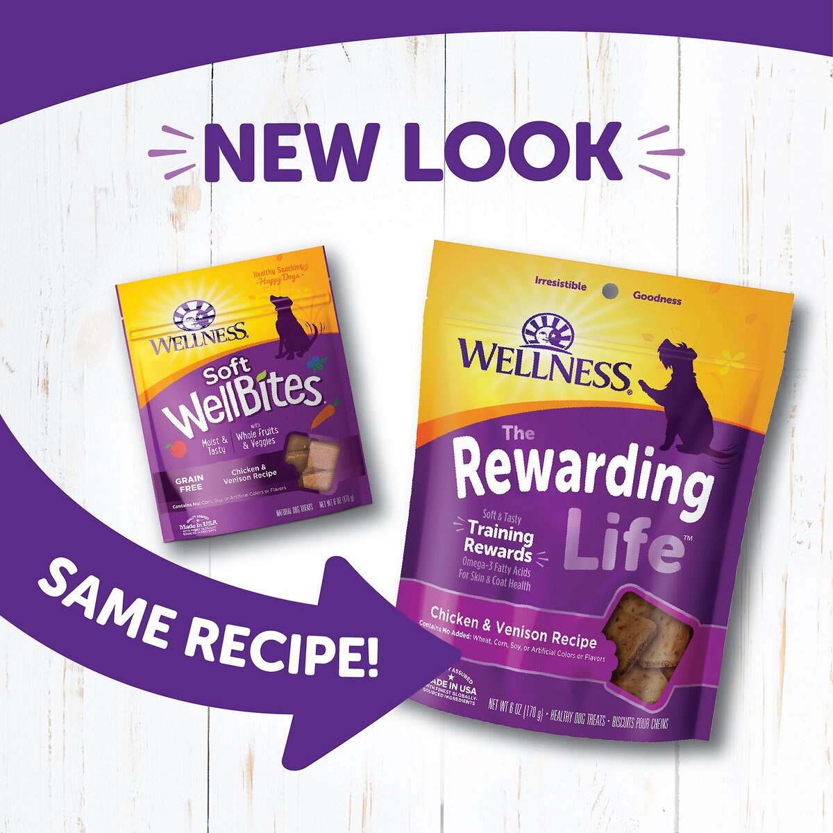 Wellness Rewarding Life Chicken and Venison Grain-Free Soft and Chewy Dog Treats