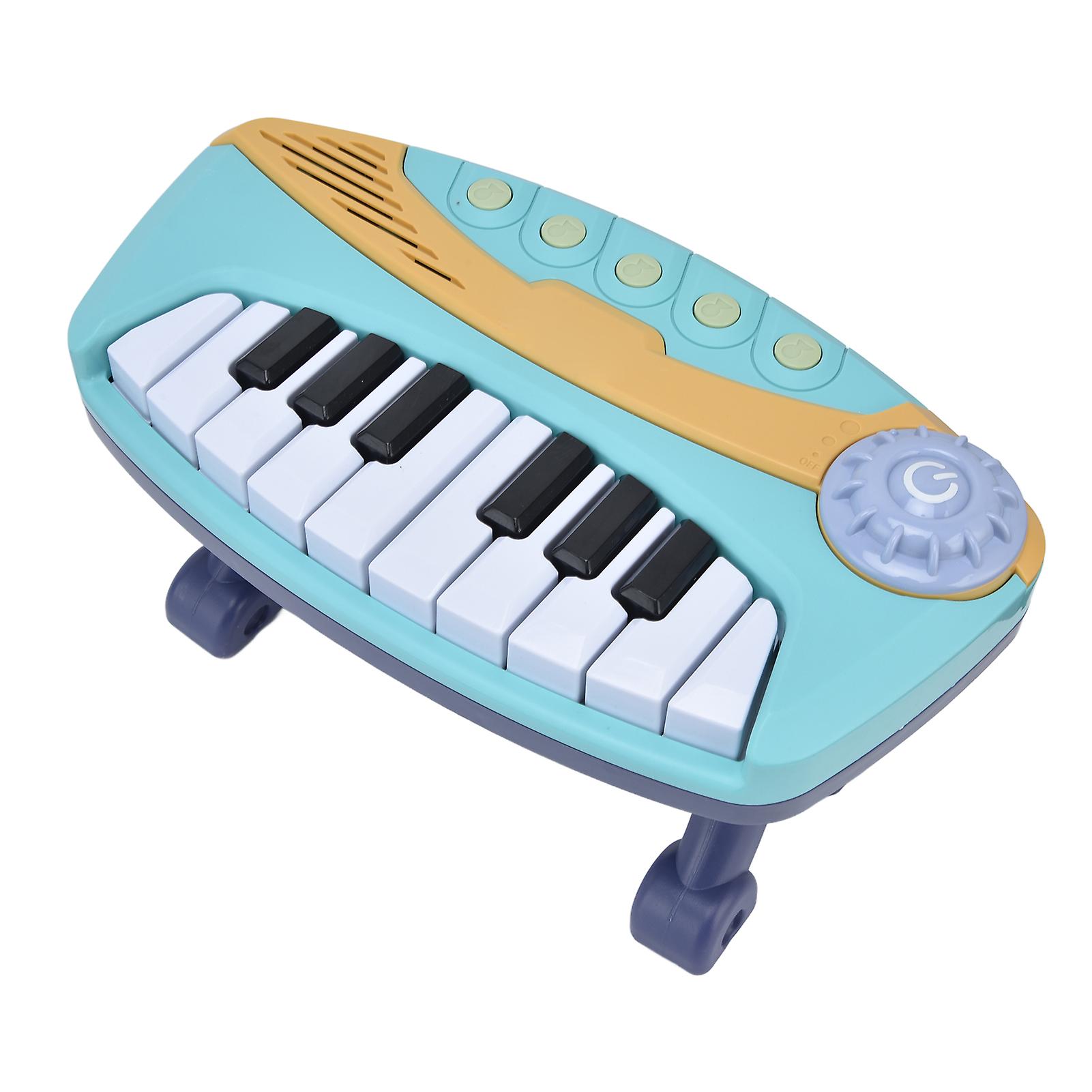 Baby Piano Toy Musical Piano Toys Educational Instruments With Light Sound For Infant Toddlersblue