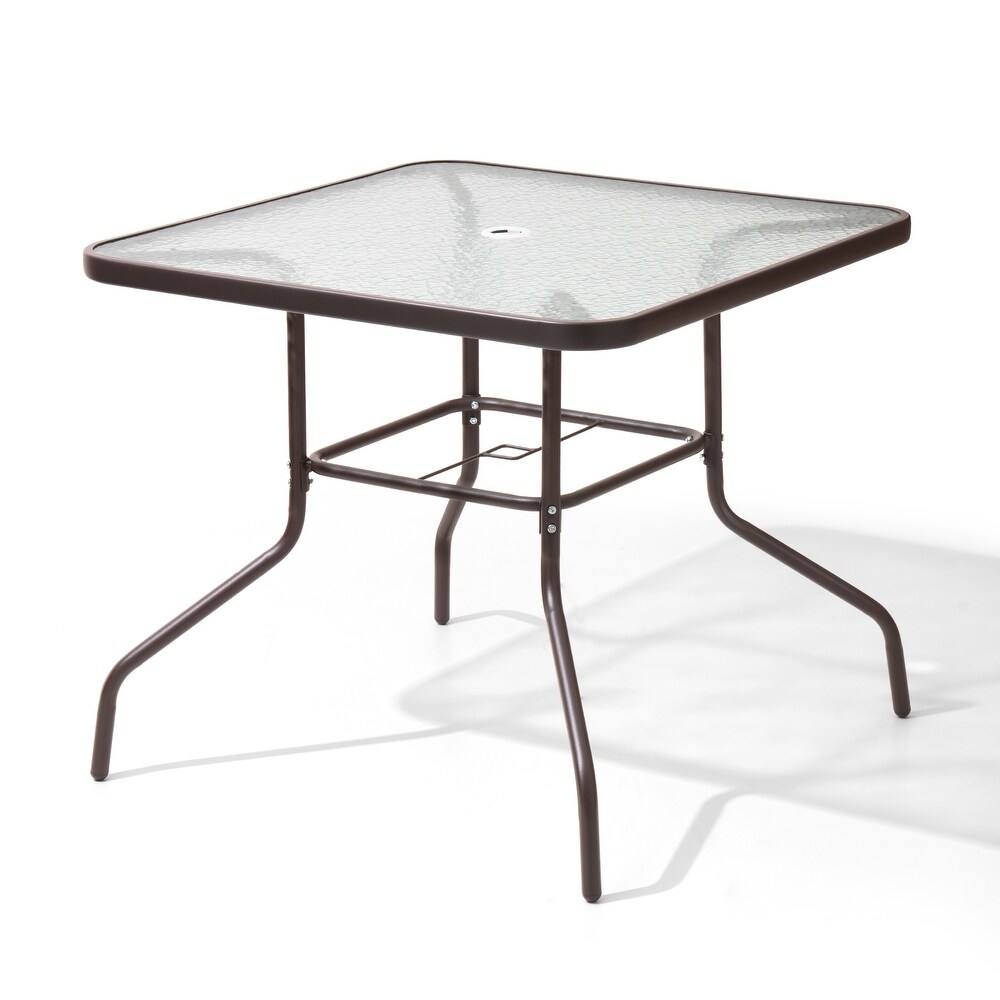 VredHom Patio Dining Table with Umbrella Hole