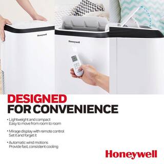 Honeywell 9900 BTU (6000 BTU DOE) Portable Air Conditioner HM0CESAWK6 with Dehumidifier HM0CESAWK6