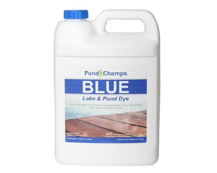 Pond Champs Blue Lake  Pond Dye， 1 Gallon - 11500