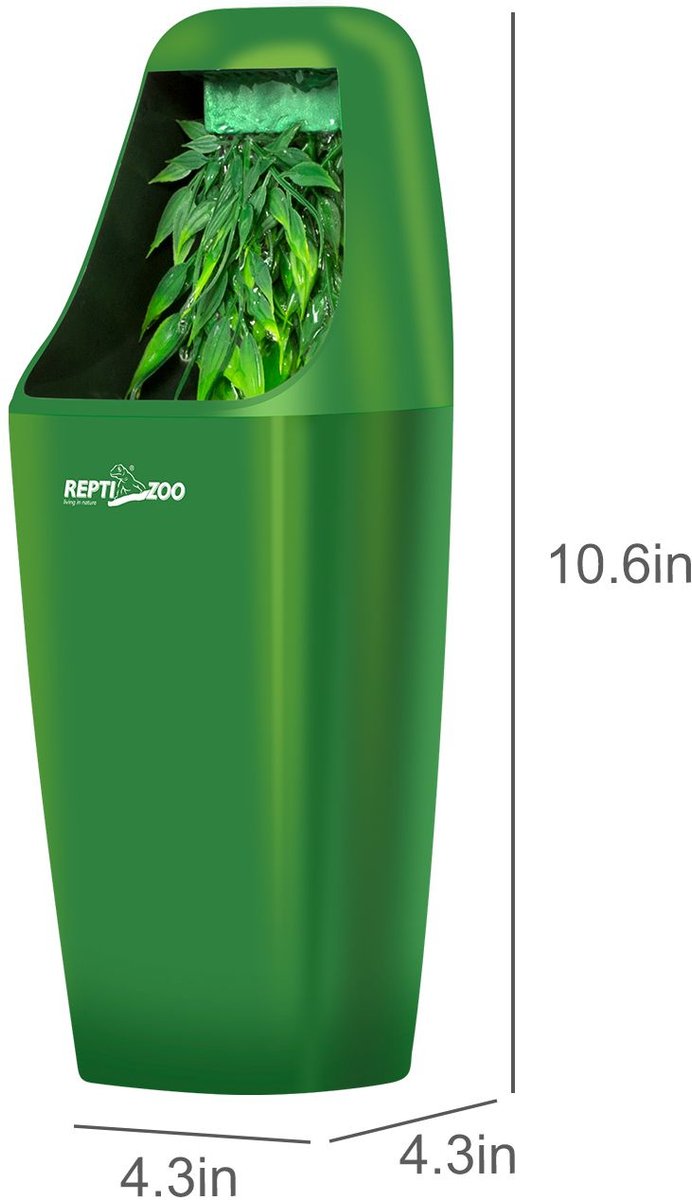 REPTI ZOO Automatic Reptile Feeder， Green