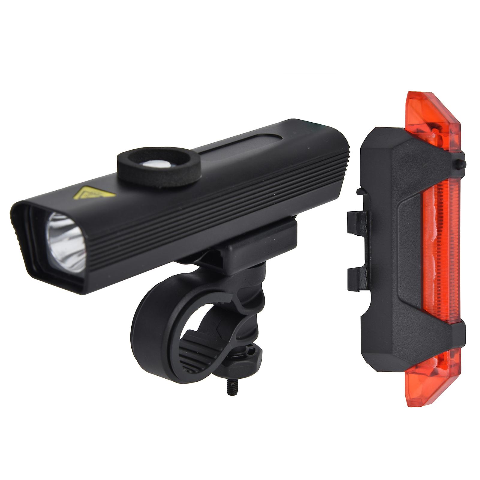 Usb Bicycle Light Set Rechargeable Super Bright Bike Light With Lithium Battery For Night Cycling