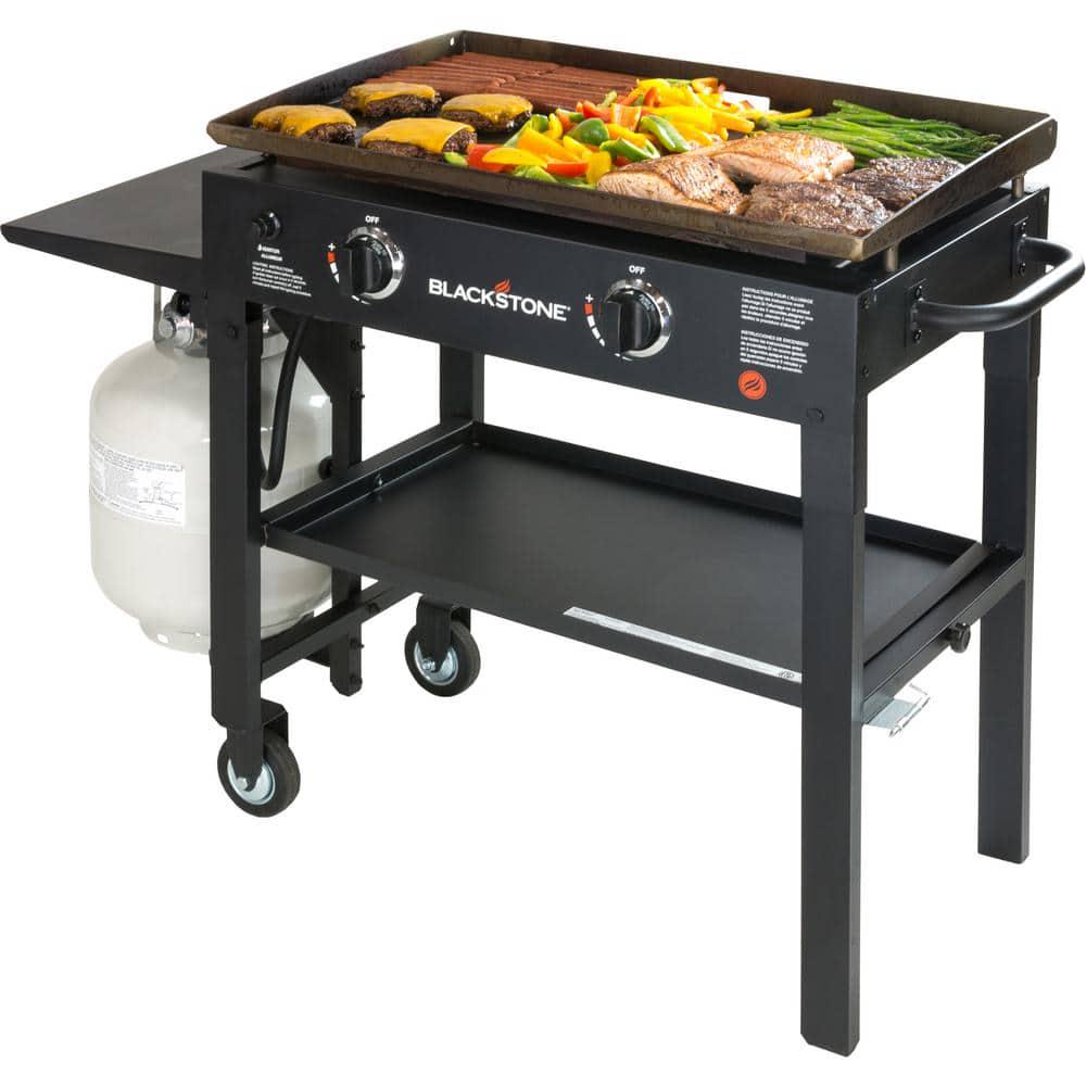 Blackstone 28 in 2Burner Griddle Cooking Station in Black