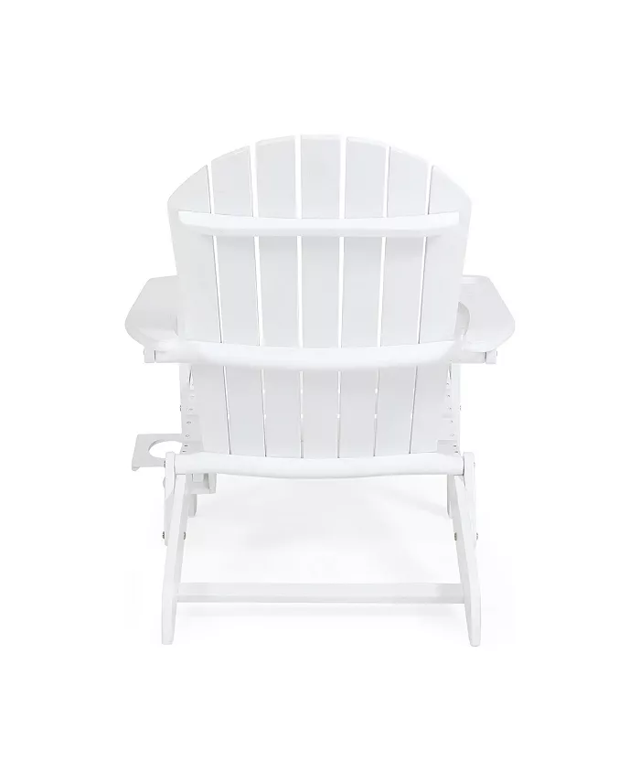 Noble House Bellwood Outdoor Acacia Folding Adirondack Chair