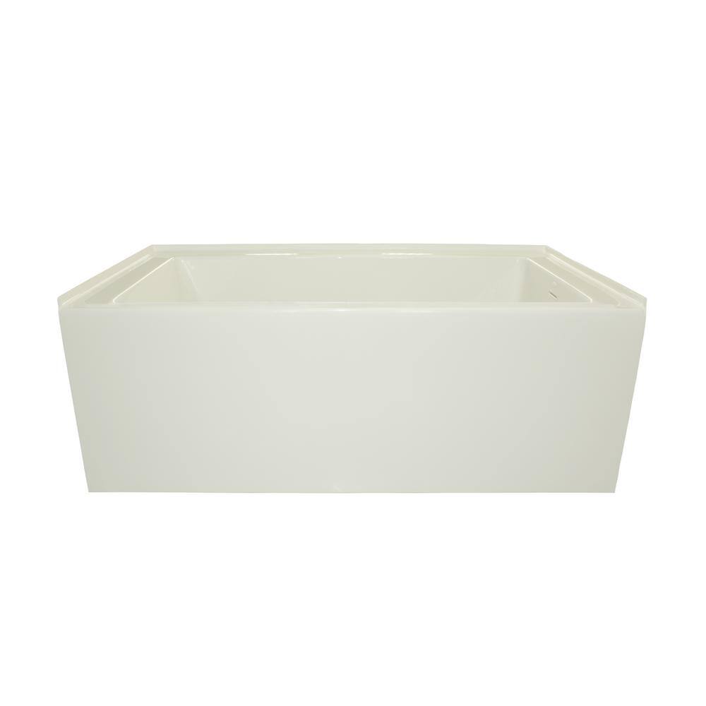 Hydro Systems Sydney 60 in. Right Hand Drain Rectangular Alcove Air Bath and whirlpool Bathtub in White SYD6030ACO-WHI-RH