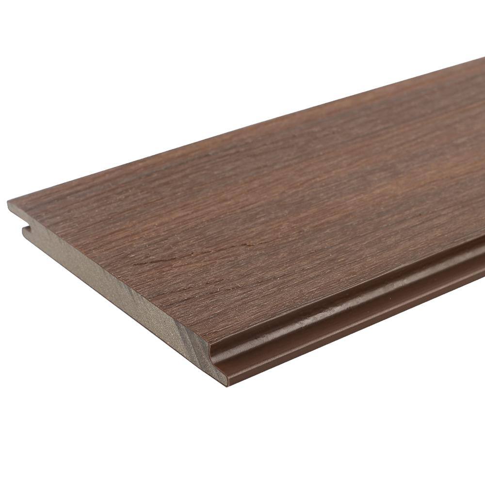 NewTechWood All Weather System 5.5 in. x 96 in. Composite Siding Board in Brazilian IPE US09-8-IP