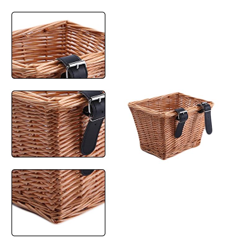 Wicker Basket -  Wicker Basket for Kids Bicycle， Scooter， Tricycle， Glider Bike， Stroller  Wicker Basket - Creative Wicker Basket for Kids Bicycle， Scooter， Tricycle， Glider Bike， Stroller