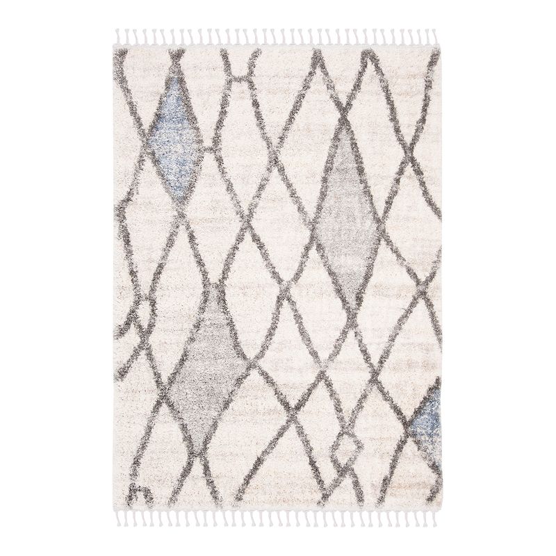 Safavieh Berber Blair Rug Creme/Black