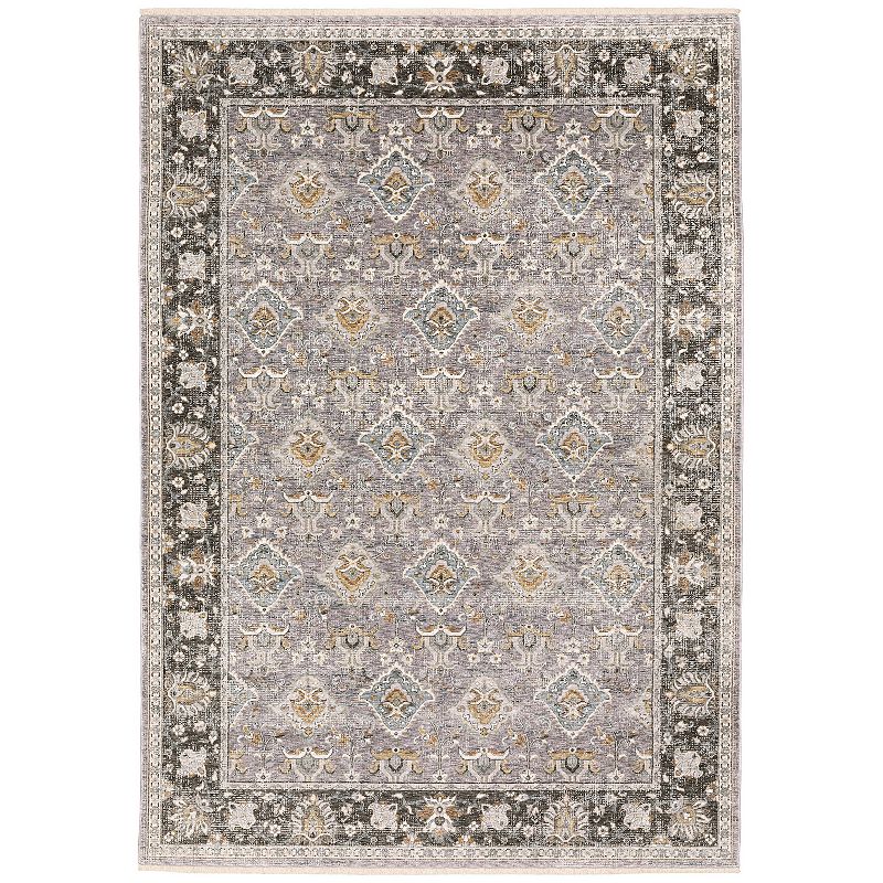 StyleHaven Mascotte Traditional Panel Fringed Area Rug