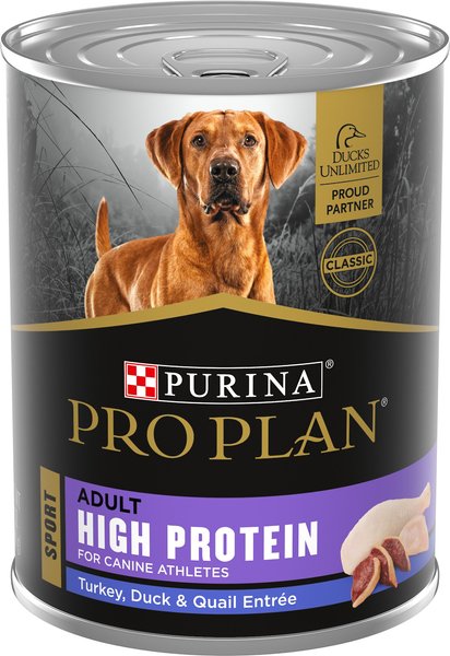 Purina Pro Plan Sport High Protein Turkey， Duck and Quail Entrée Wet Dog Food