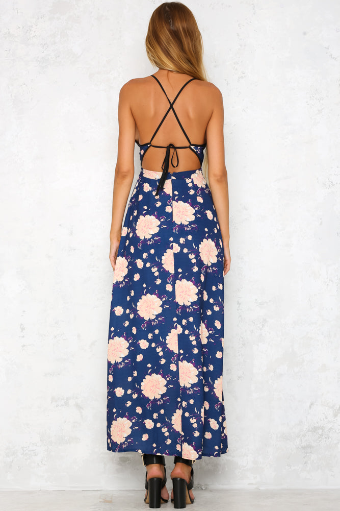 Kelsey Maxi Romper Navy