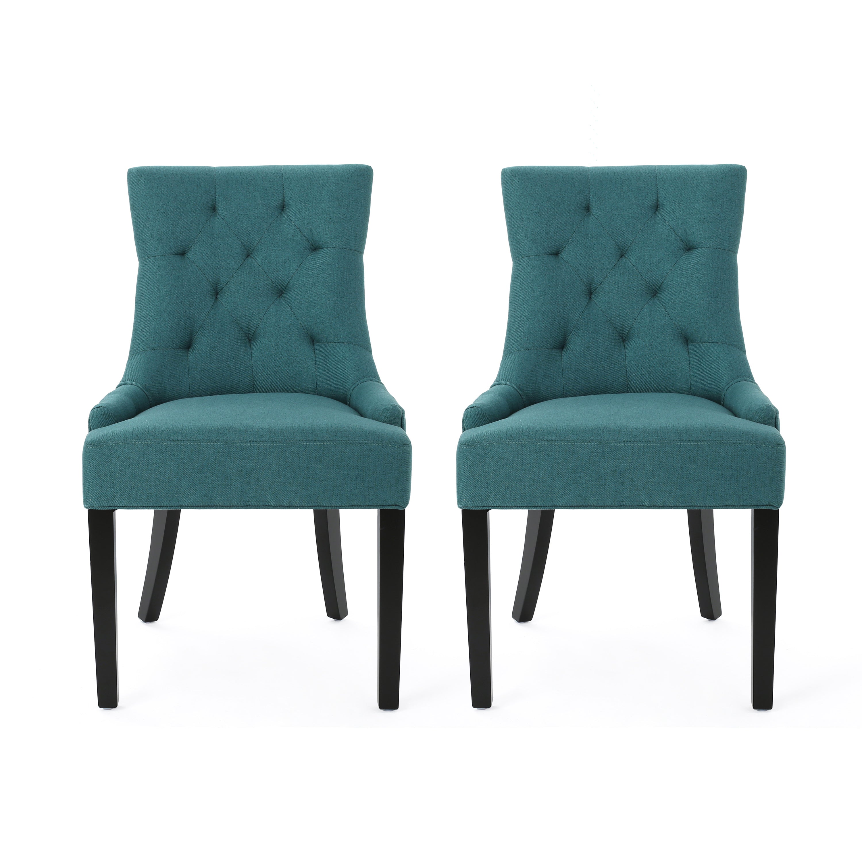 Stacy Tufted Fabric Dining Chairs (Set of 2)