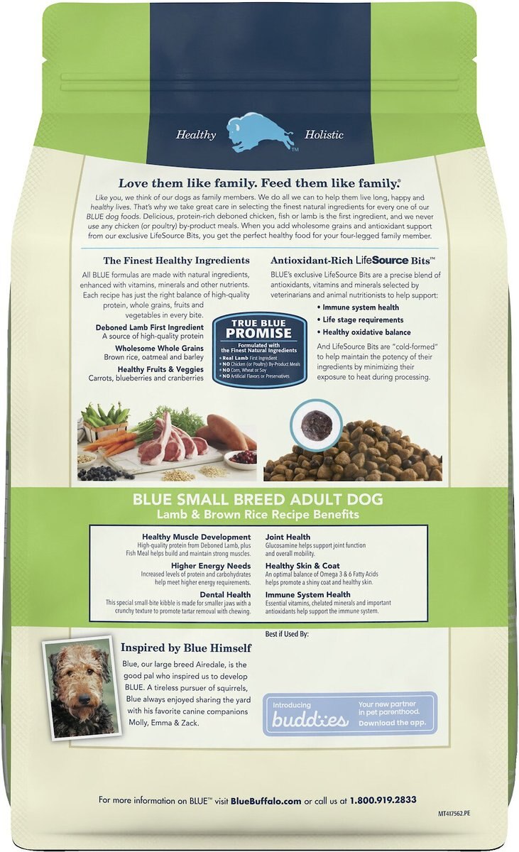 Blue Buffalo Life Protection Formula Small Breed Adult Lamb and Brown Rice Recipe Dry Dog Food