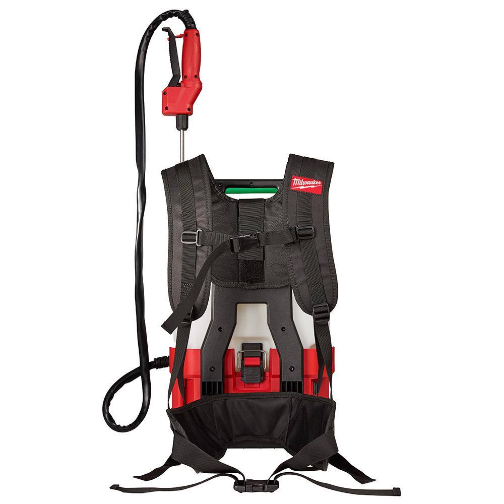 MW M18 18-Volt 4 Gal. Lithium-Ion Cordless Switch Tank Backpack Pesticide Sprayer Kit with Battery Charger  Safety Glasses 2820-21PS-48-73-2040