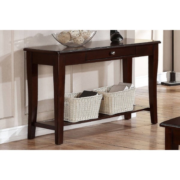 Rectangular Console Table In Brown