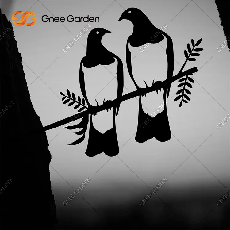 Corten steel flying birds metal wall art garden decor small garden decor rusty