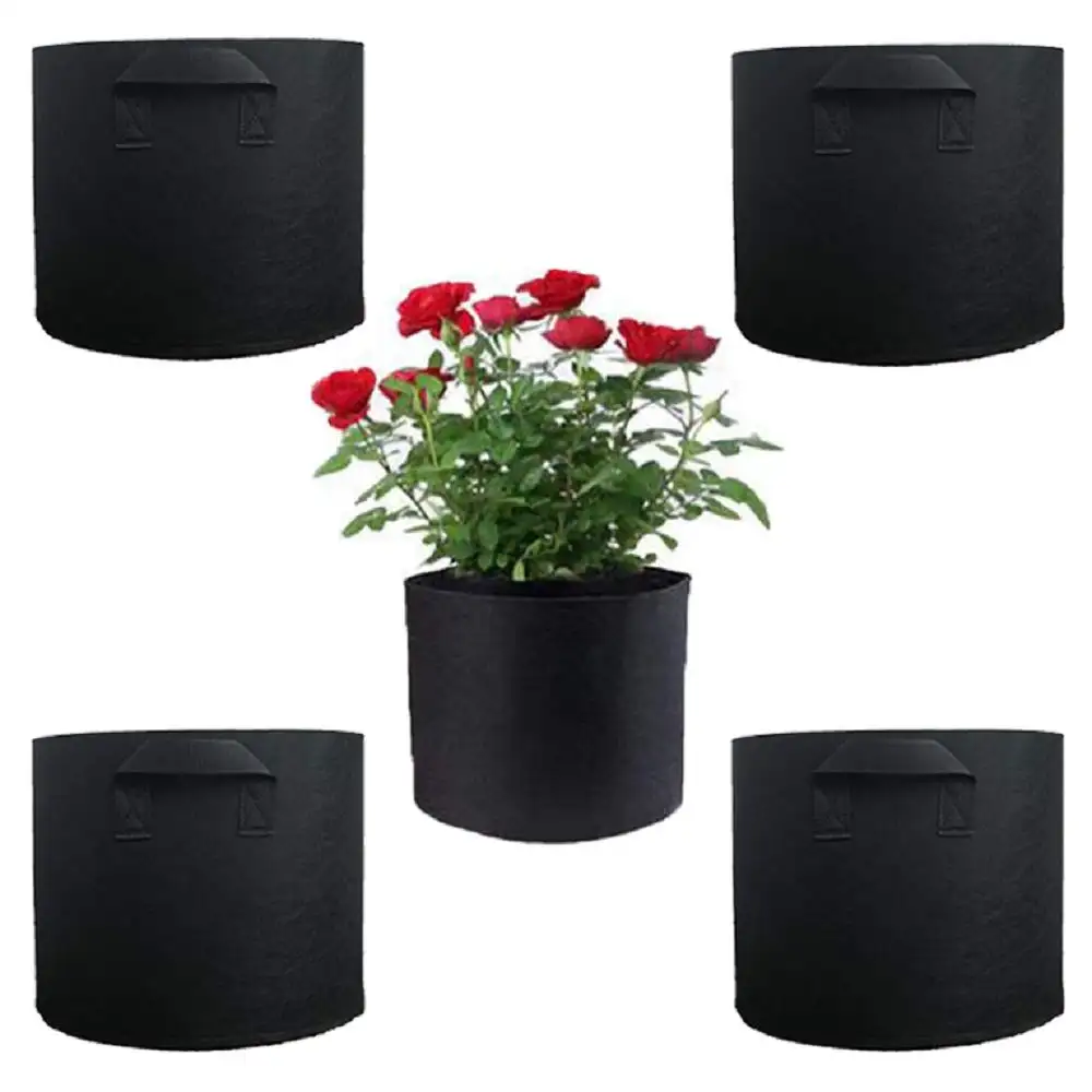 Breathable Garden Planting Tomato Fabric Smart Pots For Vegetables Biodegradable Plant Grow Bag Pot