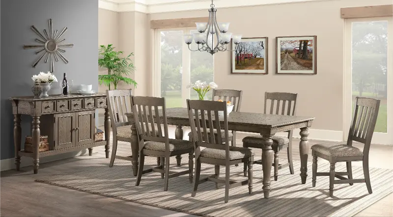 Balboa Park Roasted Oak 5 Piece Dining Set