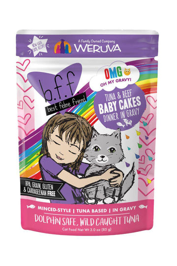 B.F.F. Tuna and Beef Baby Cakes Cat Food Pouch