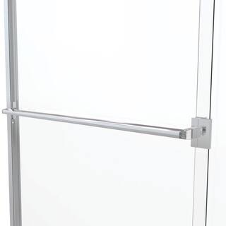 Basco Classic 56 in. x 56 in. Semi-Framed Sliding Tub Door in Silver CLCH05A5656OBSV