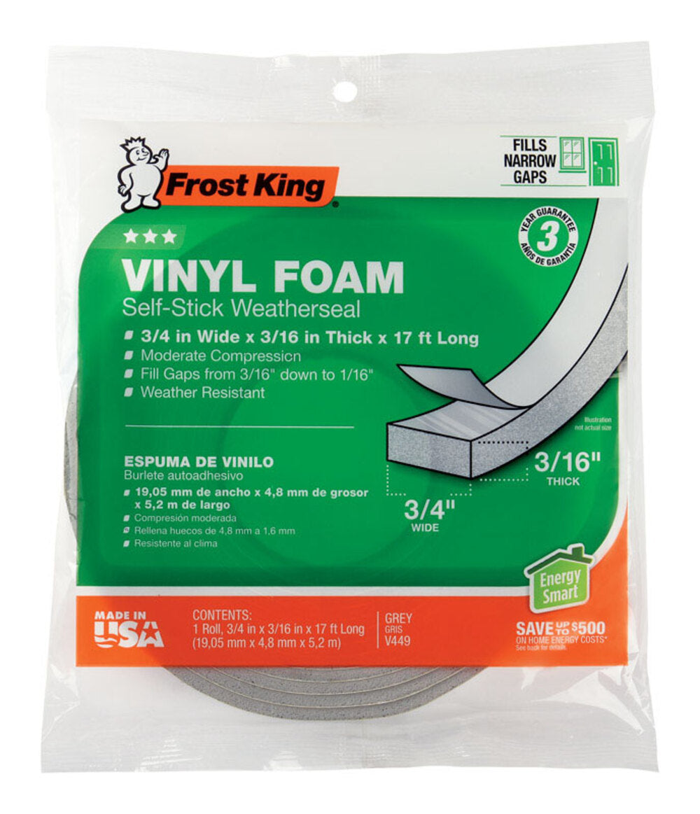 VINYLFOAM WRPF 17'X3/16