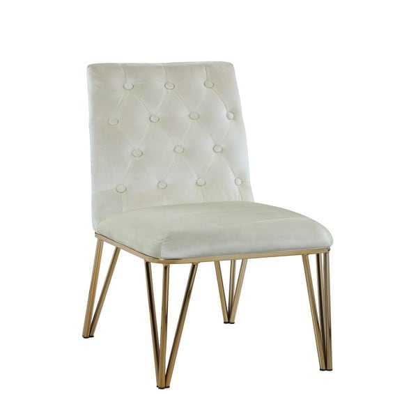 Moishe Diamond Velvet Upholstered Dining Chair