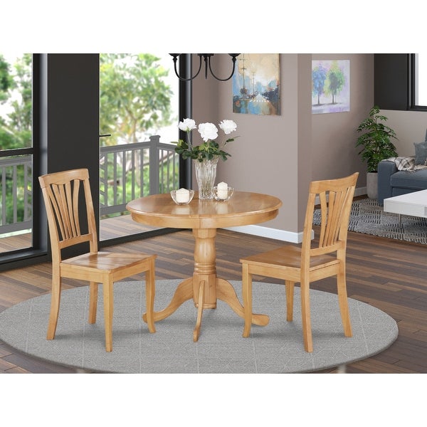 3-piece Kitchen Nook Dining Set - Small Kitchen Table and 2 Kitchen Chairs ( Color Options Available)