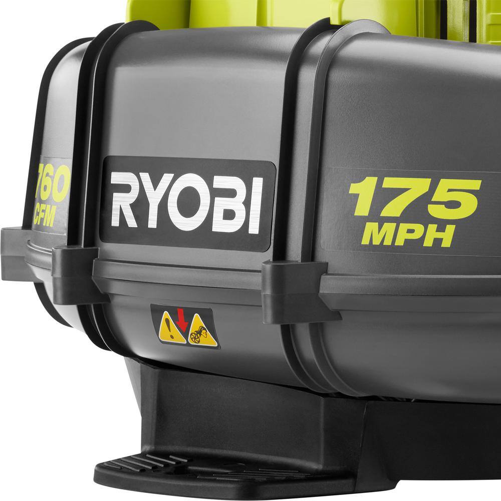 RYOBI 175 MPH 760 CFM 38cc Gas Backpack Leaf Blower RY38BP