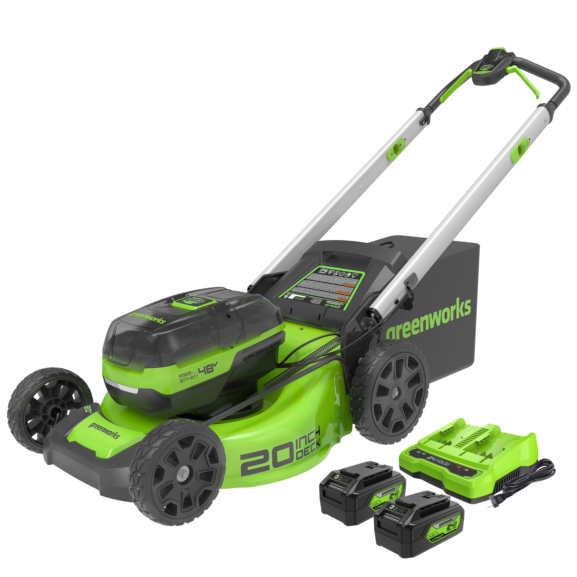 48V (2 X 24V) 20-Inch Cordless Lawn Mower | Greenworks