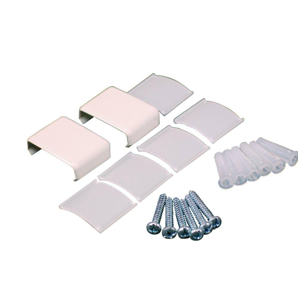 Legrand Wiremold Non-Metallic PVC Raceway Accessory Set White NMW910