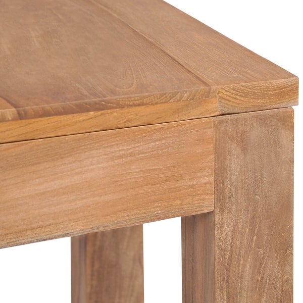 Console Table Solid Teak Wood with Natural Finish 43.3