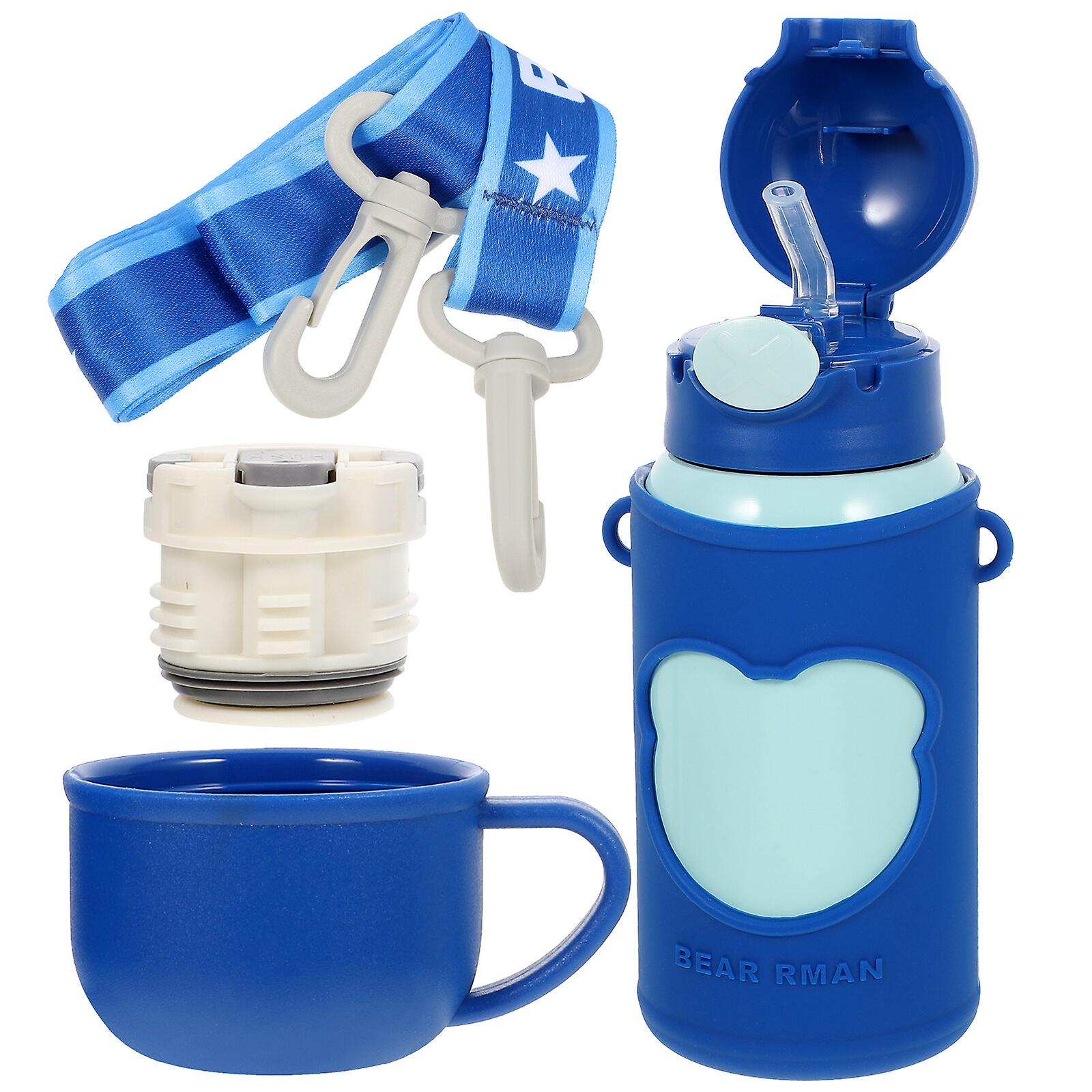 1 Set Of Stainless Steel Kids Cup Portable Insulation Bottle Kids Drinks Carrier Reusable Cup