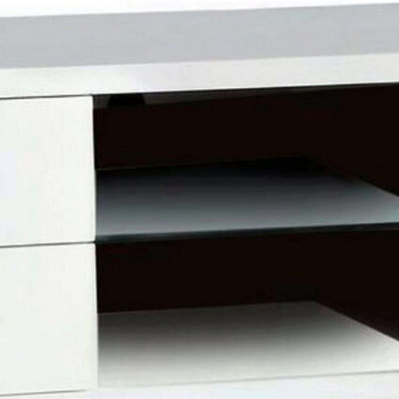 Cerro Brilliant 59 Tv Console Modern Style， White