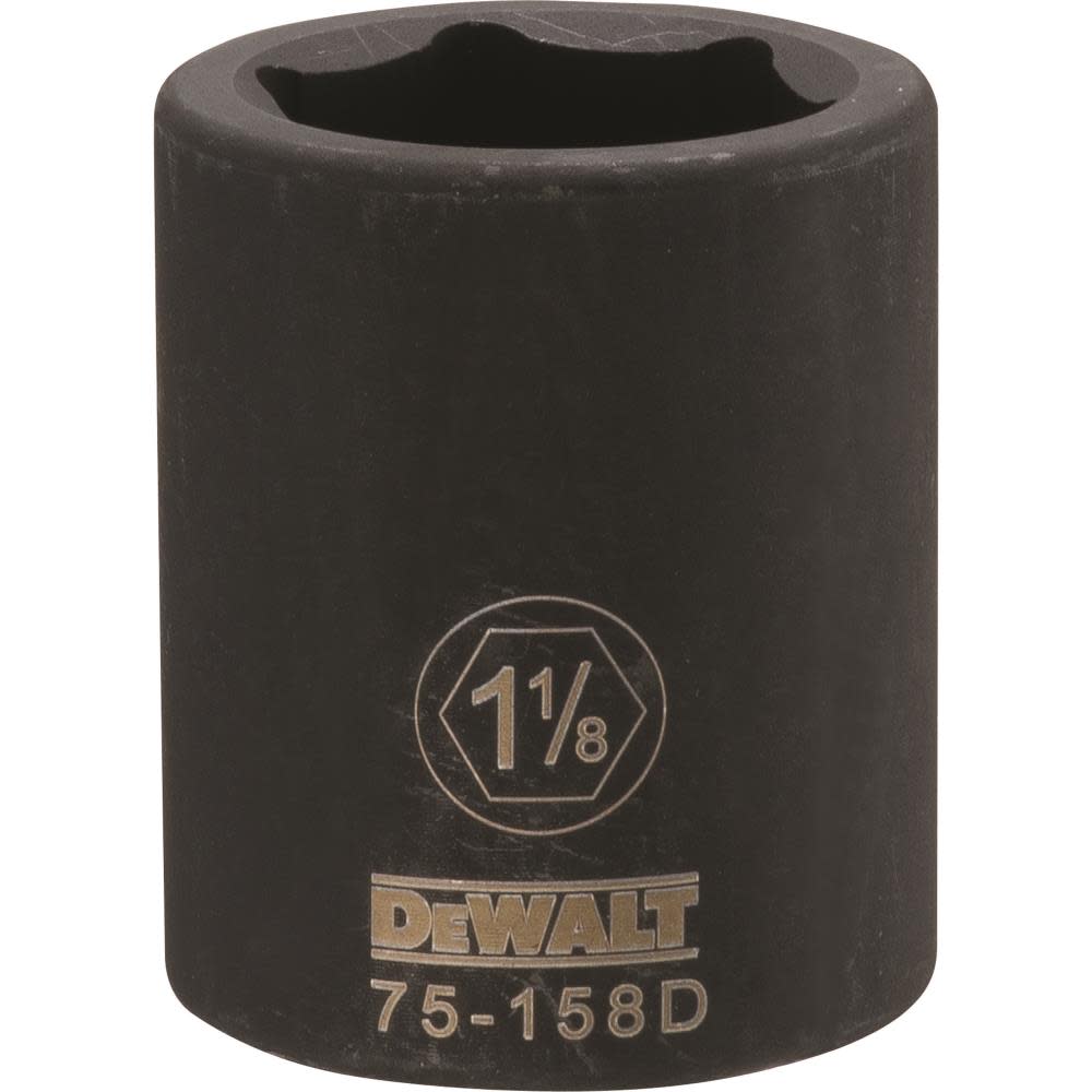 DEWALT 3/4 Drive X 1-1/8 6PT Standard Impact Socket DWMT75158OSP from DEWALT