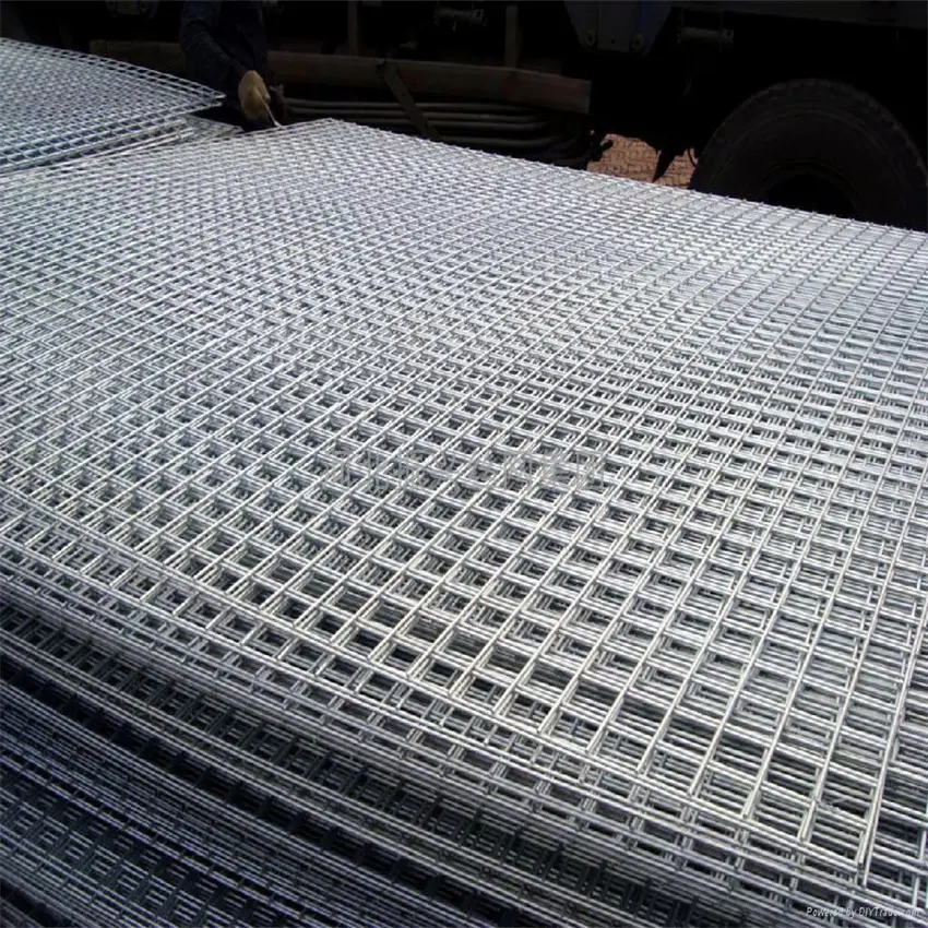 Factory supply price 100x100mm zinc galvanized welded wire mesh sheet wire mesh fence panels